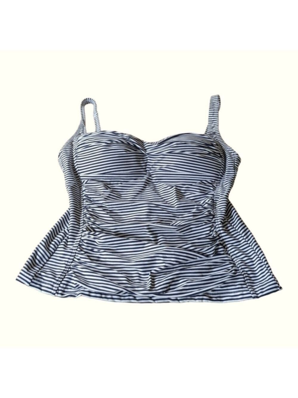 ⭐Navy and White striped Tankini top XS